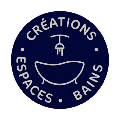 Logo Créations Espaces Bains - création et rénovations de salle de bain, sanitaire.. entreprise dirigé par John Congar